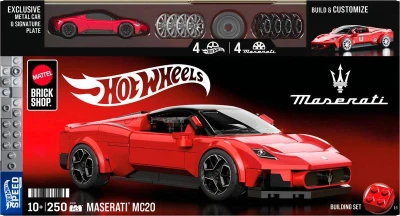 Mattel Mega Hot Wheels extrémní rychlost auto Maserati 250 dílků stavebnice Mattel Mega Hot Wheels extrémní rychlost auto Maserati 250 dílků stavebnice