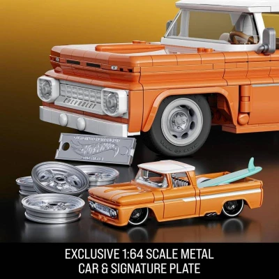 Mattel Mega Hot Wheels prémiová edice auto Chevy 858 dílků stavebnice