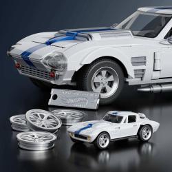 Mattel Mega Hot Wheels prémiová edice auto Corvette 918 dílků stavebnice