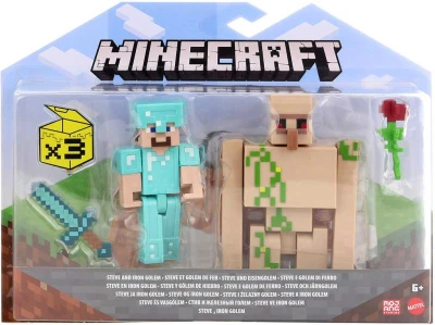 Mattel Minecraft Set 2 figurky s doplňky různé druhy plast