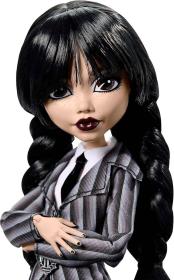 Mattel MONSTER HIGH Panenka Wednesday Addams se stojánkem