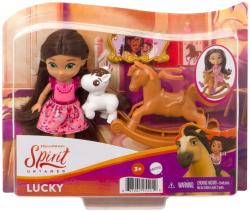 Mattel SPIRIT Malá Lucky panenka kloubová 14cm set s koníkem a doplňky
