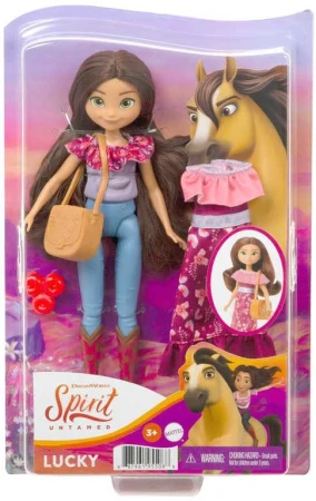 Mattel SPIRIT Veselá panenka kloubová 18cm set s oblečky a doplňky