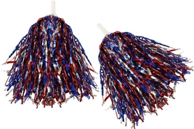 Mávátko party pom pom (pompon) třásně trikolora set 2ks na fandění