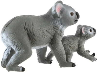 Medvídek koala s mládětem 13cm zvířátko plastová figurka Zooted v sáčku