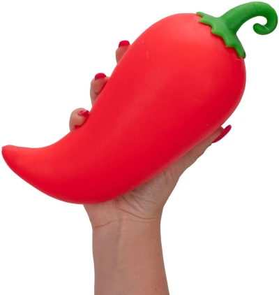 Mega squeeze chilli paprika strečová XL jumbo antistresová mačkací zelenina