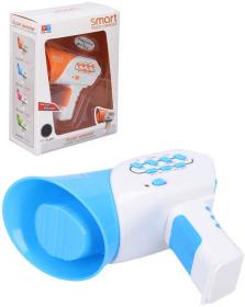 Megafon plastový měnící hlas 13cm různé barvy na baterie Zvuk Megafon plastový měnící hlas 13cm různé barvy na baterie Zvuk
