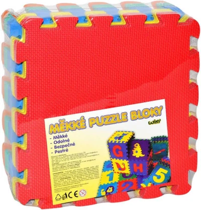 Měkké bloky barevné C 10ks pěnový koberec baby puzzle podložka na zem