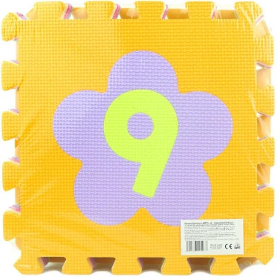 Měkké bloky Čísla 9ks pěnový koberec baby vkládací puzzle podložka na zem Měkké bloky Čísla 9ks pěnový koberec baby vkládací puzzle podložka na zem