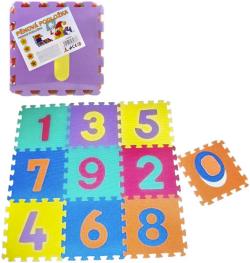 Měkké bloky Čísla B 10ks pěnový koberec baby vkládací puzzle podložka na zem Měkké bloky Čísla B 10ks pěnový koberec baby vkládací puzzle podložka na zem