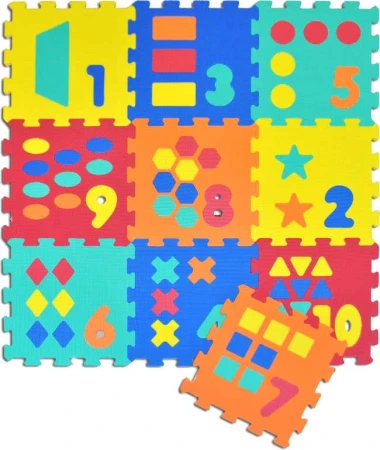 Mäkké bloky Počítanie 10ks penový koberec baby vkladacie puzzle podložka na zem Mäkké bloky Počítanie 10ks penový koberec baby vkladacie puzzle podložka na zem