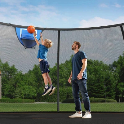 MERACH Trampolína 366cm vonkajšia s basketbalovým košom a loptou