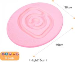 Merc sport Balanční deska ovál – bludiště s kuličkou-růžový