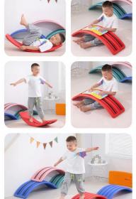 Merc sport Balanční deska Vlnky pro děti – protiskluzová červená