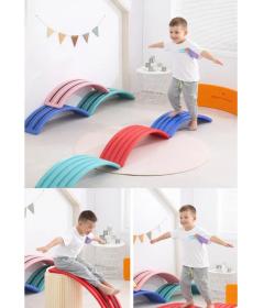 Merc sport Balanční deska Vlnky pro děti – protiskluzová červená