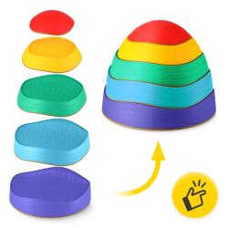 Merco Balanční kameny vlnky set 5ks pro rozvoj motoriky