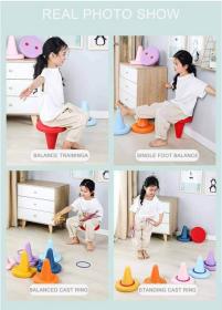 Merco Balanční kuželové sensorické dětské sedátko žluté do 50kg