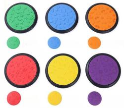 Merco Balanční senzorické disky barevné různé povrchy set 12ks
