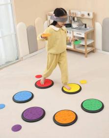 Merco Balanční senzorické disky barevné různé povrchy set 12ks