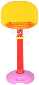 Merco Basketbalový koš žlutý stojanový nastavitelná výška 120-160cm