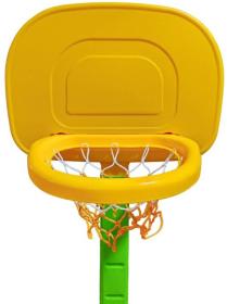 Merco Basketbalový koš žlutý stojanový nastavitelná výška 120-160cm