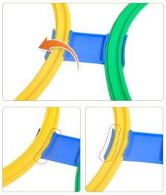 Merco Hra agility tvary spojovací sada kruhy velké 10 dílků