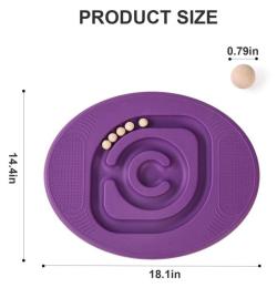 Merco Hra balanční deska ovál s kuličkovým bludištěm zelená