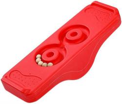 Merco Hra balanční senzorická deska s dráhou pro kuličky 2v1 červená