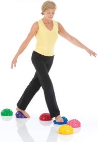 Merco Masážní balanční foot podložka 16cm rehabilitační žlutá