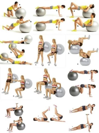 Merco Míč Anti Burst overball 65cm modrý fitness gymball rehabilitační