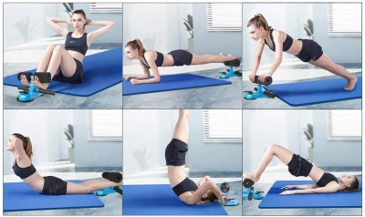 Merco Posilovač břišních svalů nastavitelný sit-up držák červený