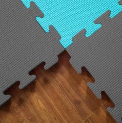 Merco Tatami podložka na cvičení 100x100cm pěna 2cm modro-šedá 1ks