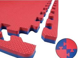 Merco Tatami podložka na cvičení 100x100cm pěna 3cm červeno-modrá 1ks