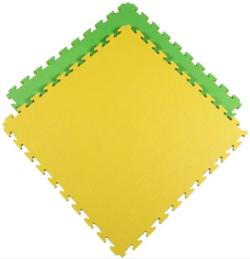 Merco Tatami podložka na cvičení 100x100cm pěna 3cm žluto-zelená 1ks