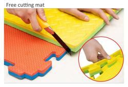 Merco Tatami podložka na cvičení 100x100cm pěna 3cm žluto-zelená 1ks