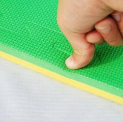 Merco Tatami podložka na cvičení 100x100cm pěna 3cm žluto-zelená 1ks