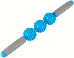 Merco Tyč masážní rehabilitační 40cm roller na uvolnění svalů modrý