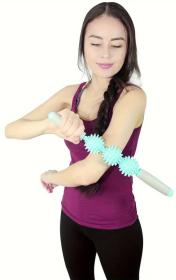 Merco Tyč masážní rehabilitační 40cm roller na uvolnění svalů růžový