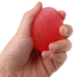 Merco Vajíčko masážní rehabilitační červené antistresové na mačkání