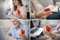 Merco Vajíčko masážní rehabilitační modré antistresové na mačkání