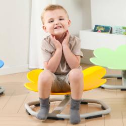 Merco Židle dětská balanční otočná květina 54x27x54cm zelená