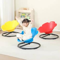 Merco Židle dětská balanční otočná květina 65x65x47cm žlutá