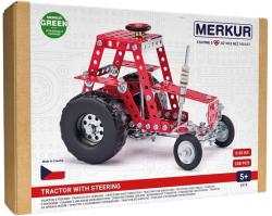 Merkur 057 Traktor s řízením 208 dílků KOVOVÁ (stavebnice)