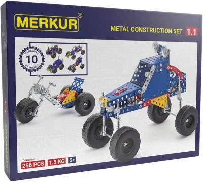 Merkur 1.1 Extreme Buggy auta 256 dílků KOVOVÁ (stavebnice) Merkur 1.1 Extreme Buggy auta 256 dílků KOVOVÁ (stavebnice)