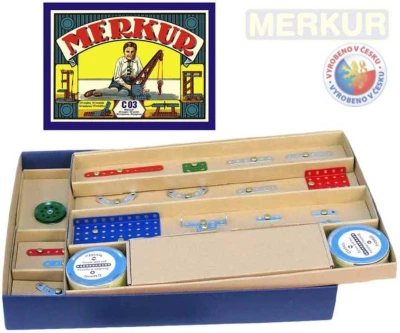 Merkur Classic C03 141 modelů 163 dílků retro KOVOVÁ (stavebnice) Merkur Classic C03 141 modelů 163 dílků retro KOVOVÁ (stavebnice)