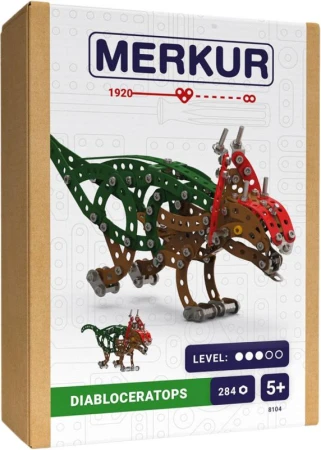 Merkur F010 Dinosauři: Diabloceratops 284 dílků KOVOVÁ (stavebnice) Merkur F010 Dinosauři: Diabloceratops 284 dílků KOVOVÁ (stavebnice)