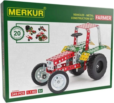 Merkur Farmer set 341 dílků KOVOVÁ (stavebnice) Merkur Farmer set 341 dílků KOVOVÁ (stavebnice)