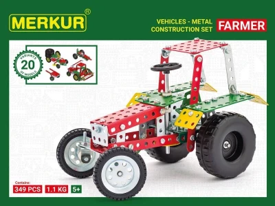 Merkur Farmer set 341 dílků KOVOVÁ (stavebnice)