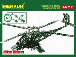 Merkur Helicopter set 516 dílků KOVOVÁ (stavebnice)