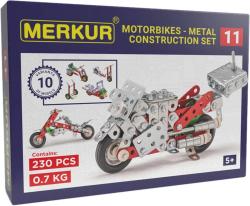 Merkur M 011 Motocykl 222 dílků KOVOVÁ (stavebnice)
